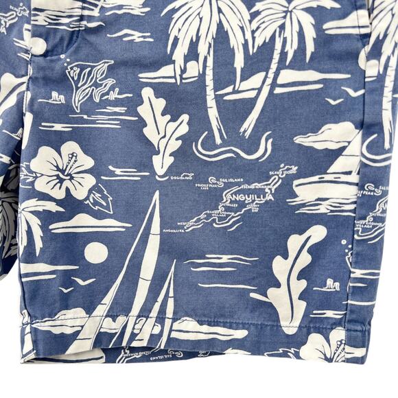 Vineyard Vines Mens 7 Inch Tropical Living Breaker Shorts in Blue Size 34 - Picture 4 of 9